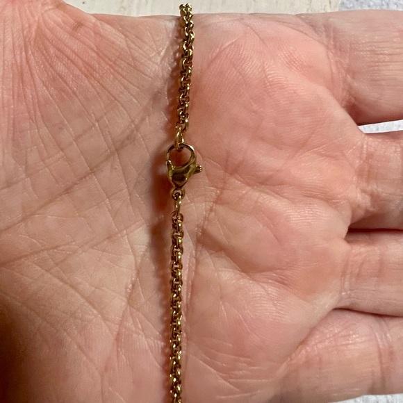 Zipper Pull Gold Plated Dog Tag - Picture 5 of 5